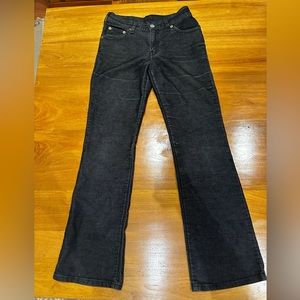 Levi’s juniors 517 Black Corduroy jeans Size 5JR Good used condition